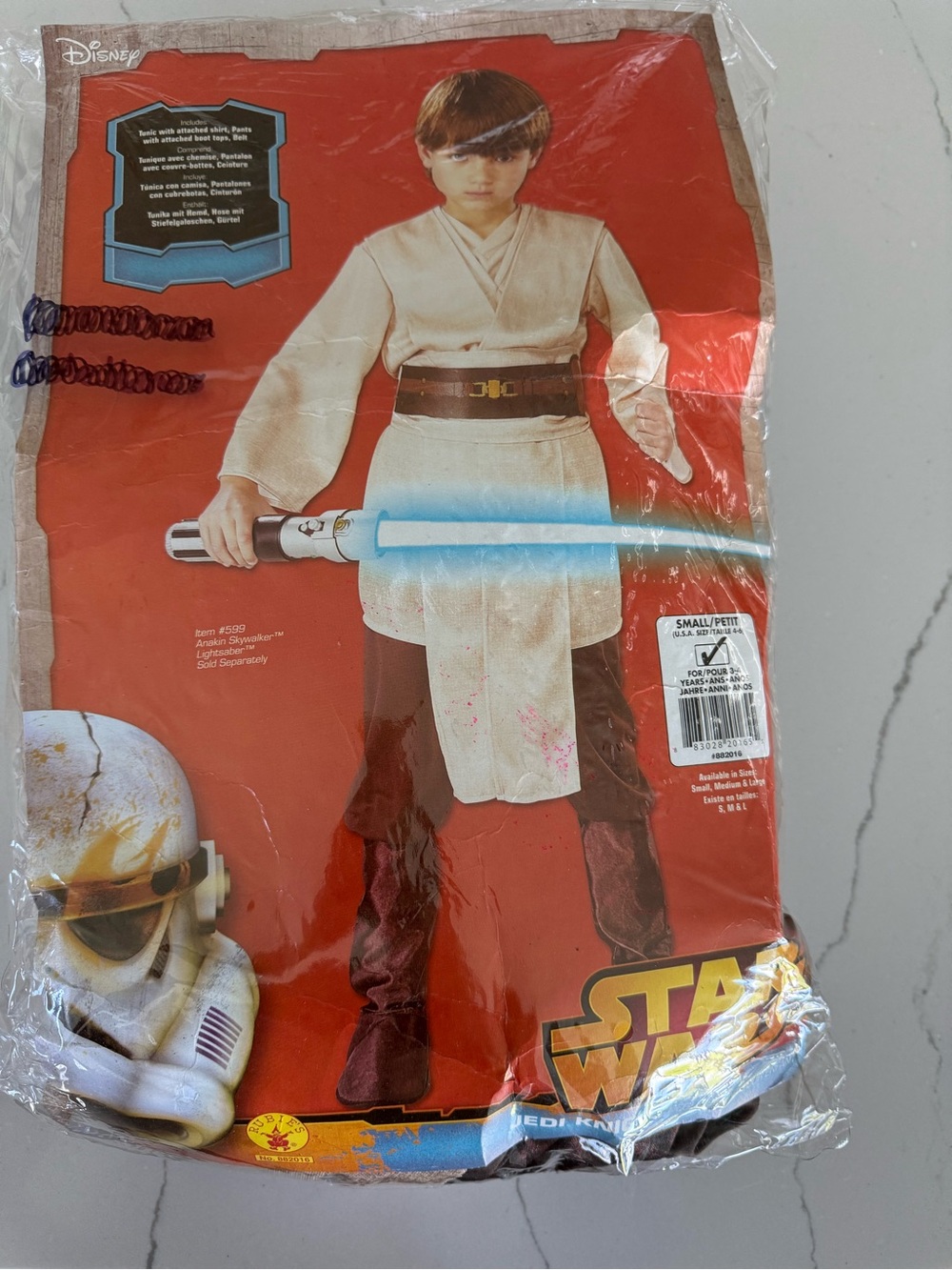 Disney Star Wars Jedi Knight Costume Size S (4-6)